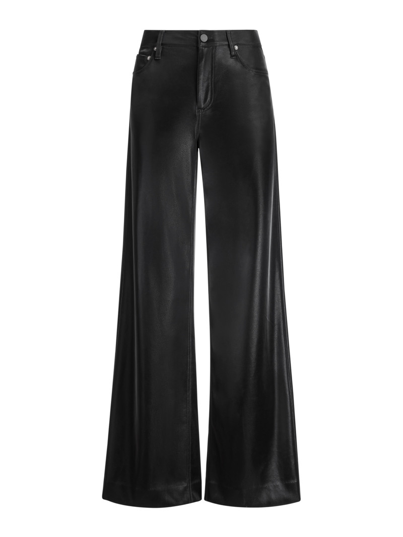 TRISH SHINY VEGAN LEATHER BAGGY PANT 1