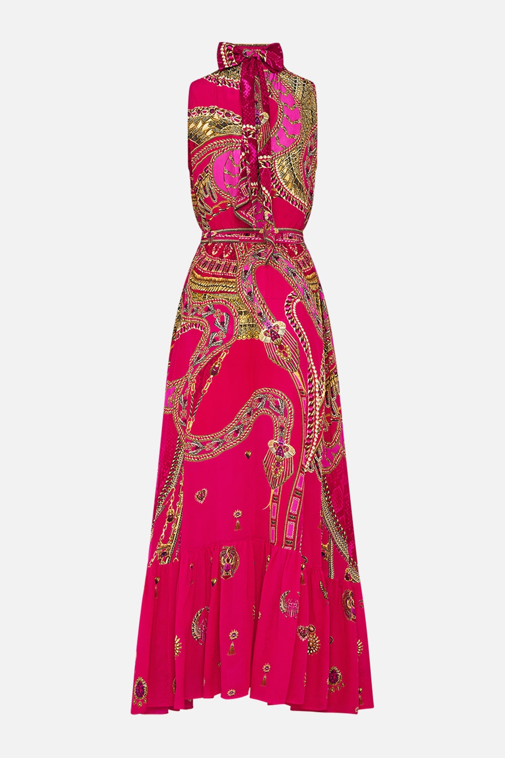 NECKTIE DRESS WITH ELASTICATED WAIST - 7