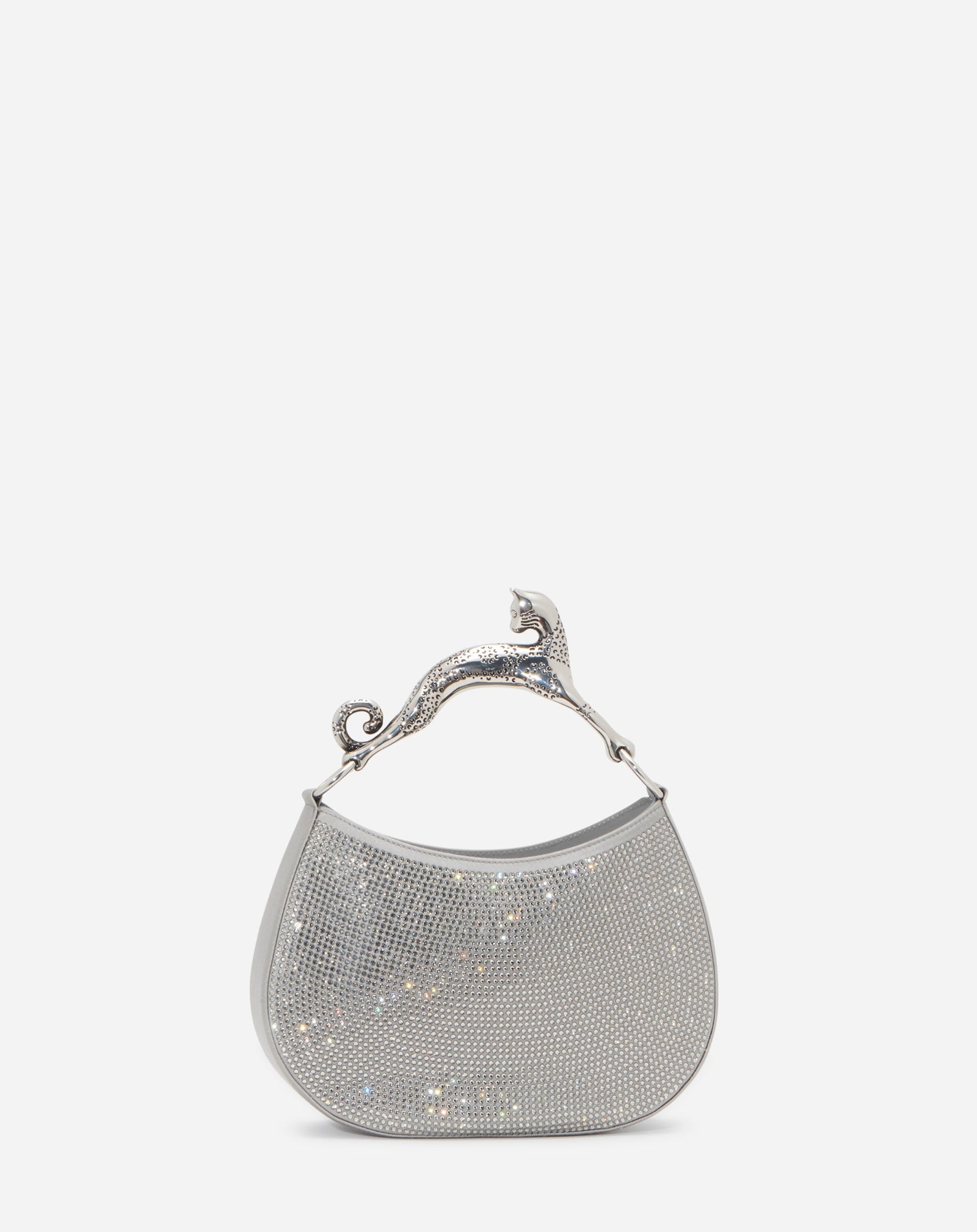 RHINESTONE HOBO CAT BAG MM - 5