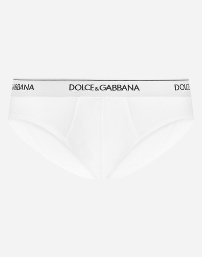 Dolce & Gabbana Stretch cotton mid-rise briefs two pack outlook