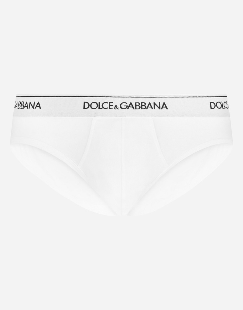 Dolce & Gabbana Stretch cotton mid-rise briefs two pack outlook
