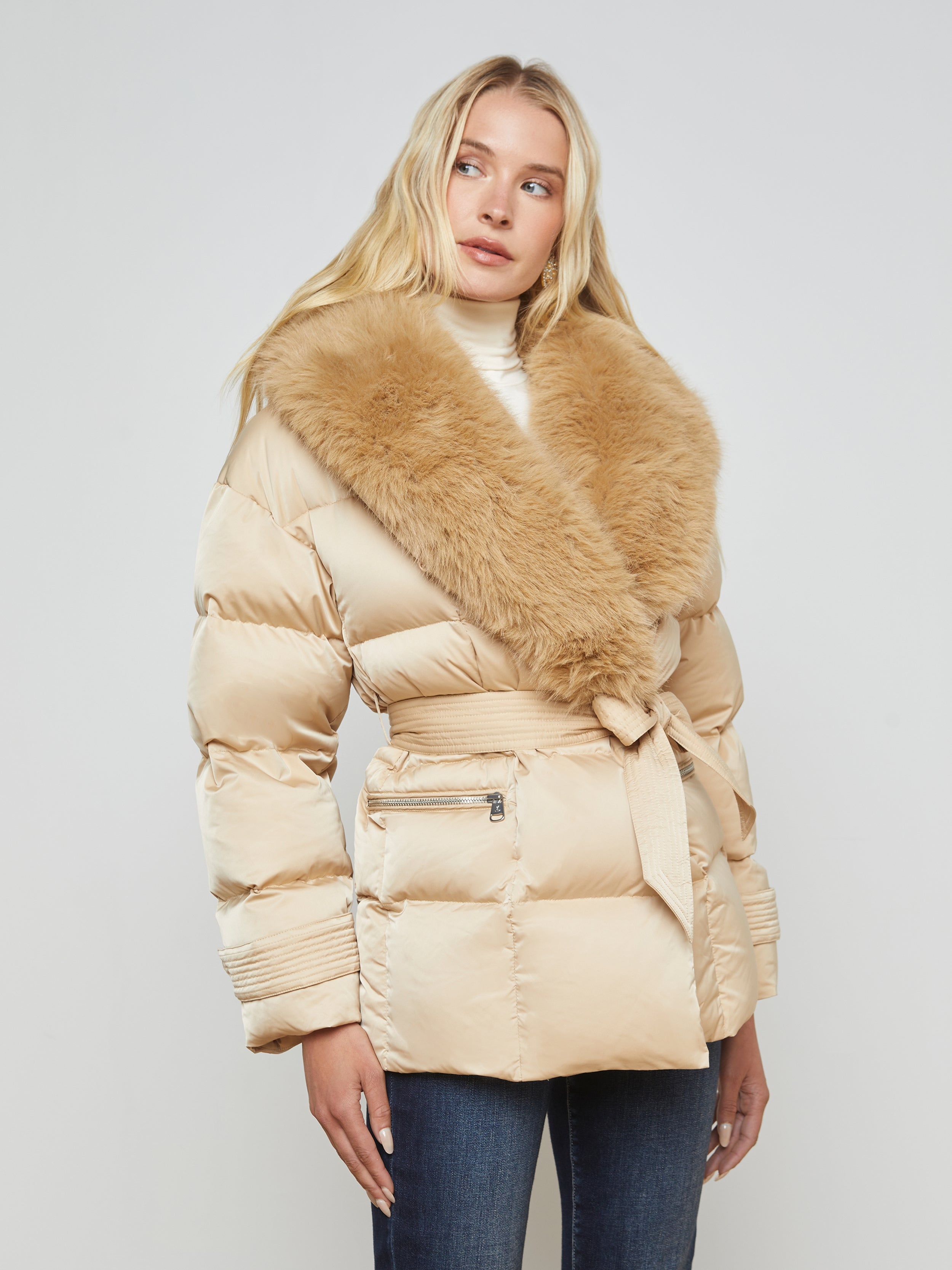 Vail Faux Fur Down Coat - 4