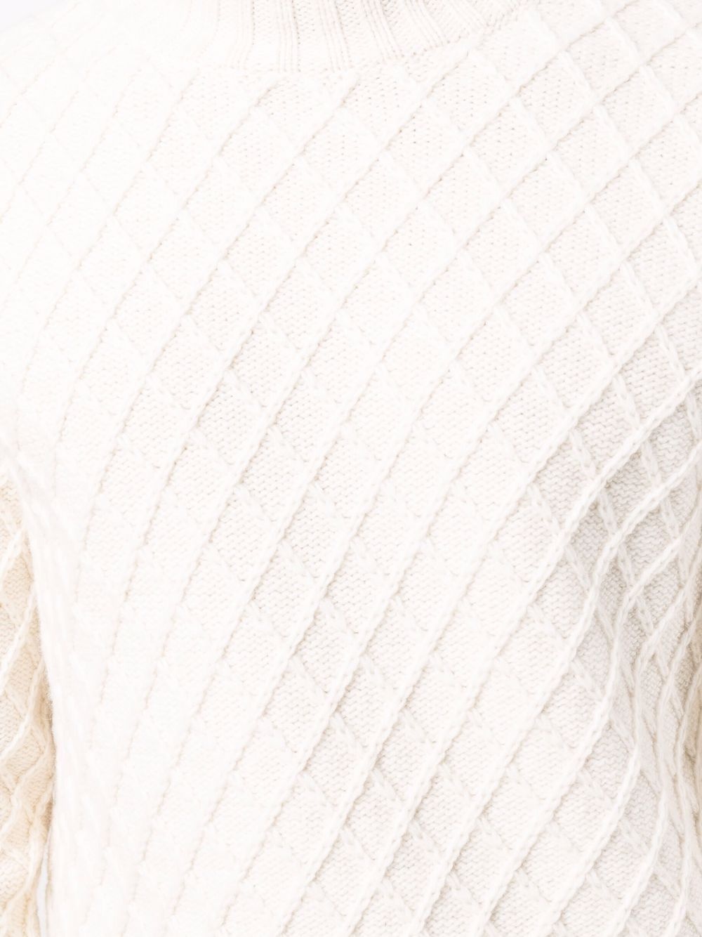 ribbed high neck jumper - 5