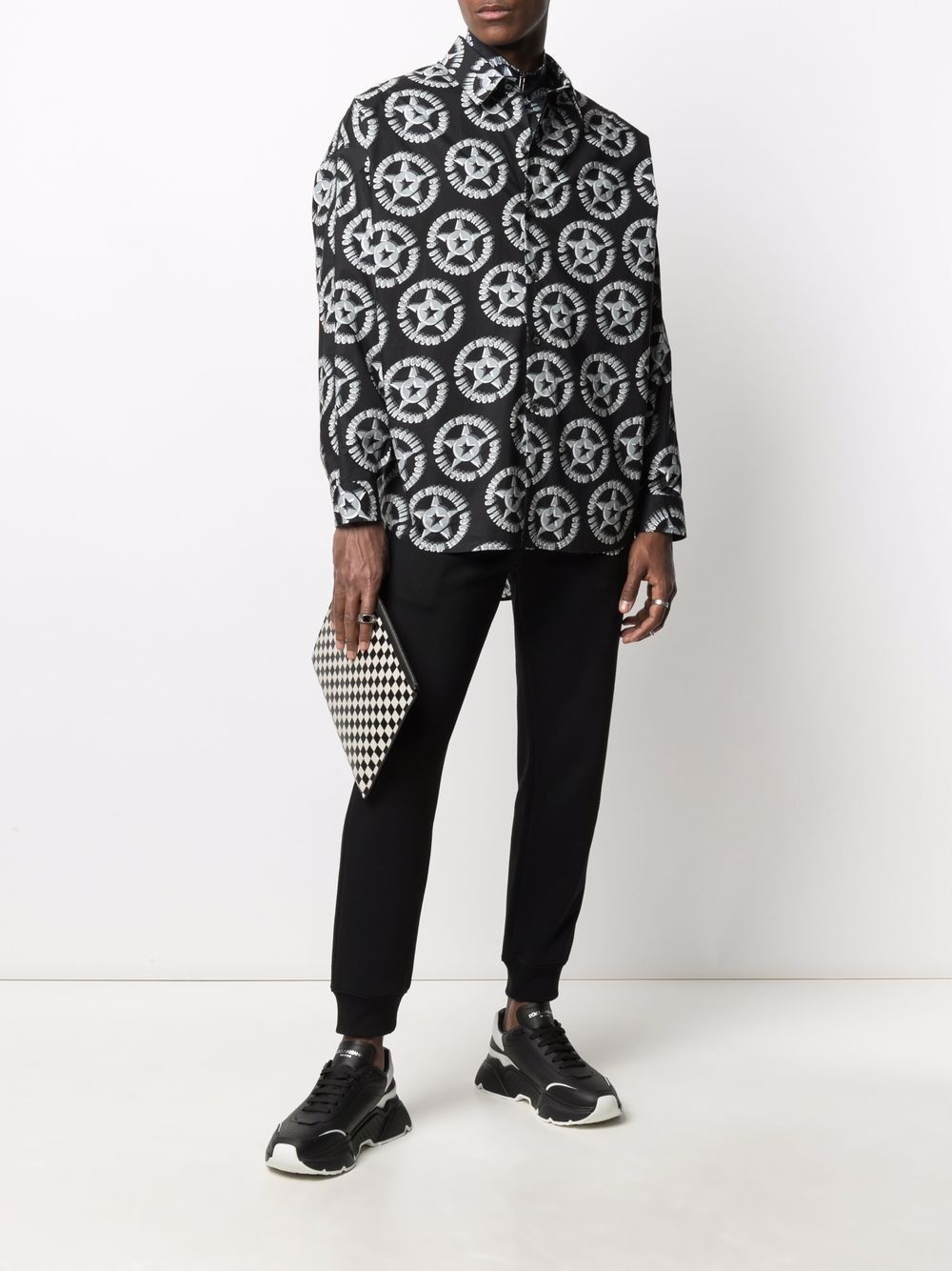 logo-print long-sleeve shirt - 2