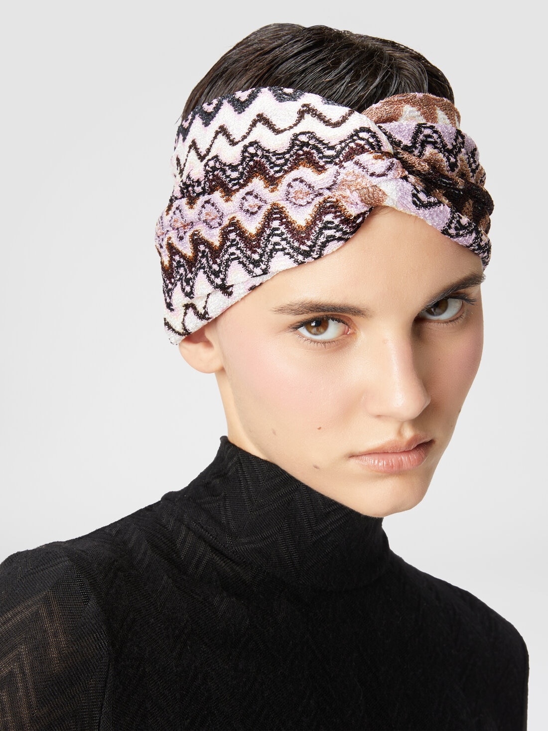 Chevron viscose headband - 3