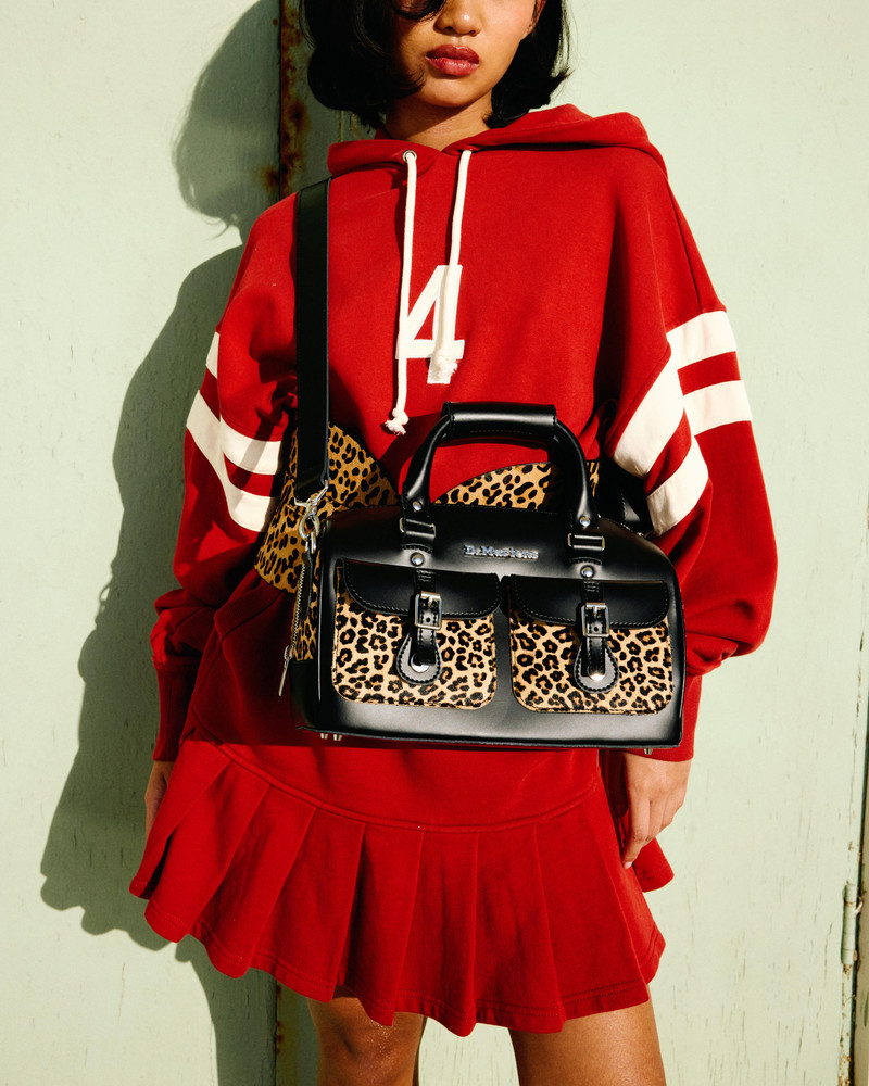 Top Handle Bag Leopard Print Hair On 6