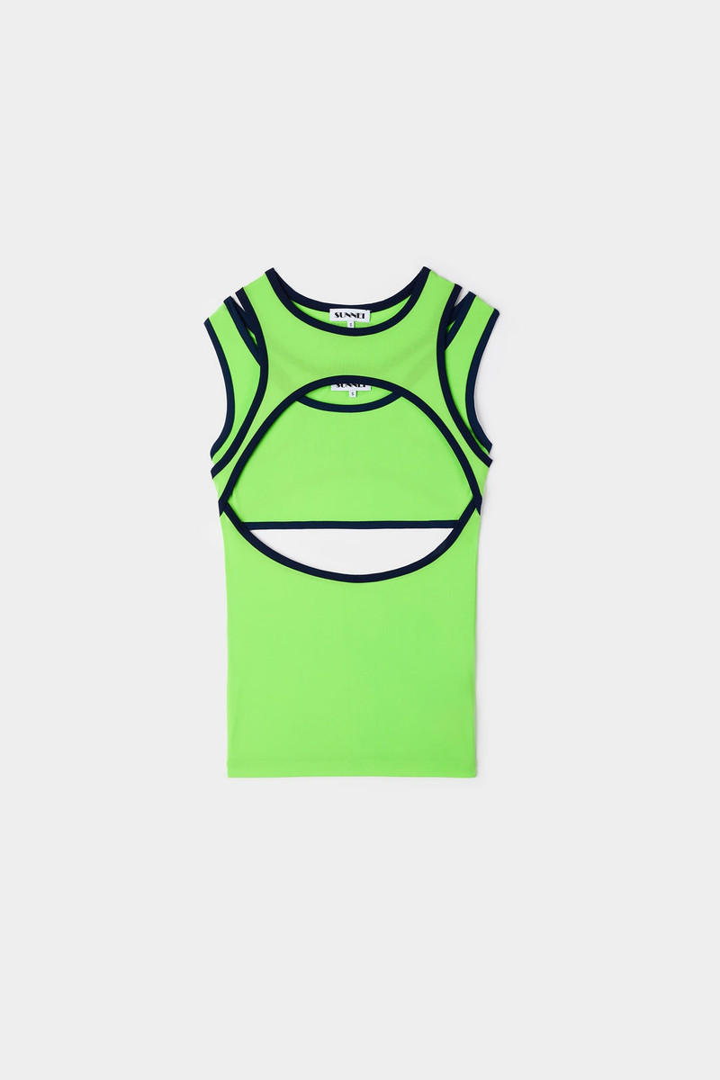 SUPER STRETCH COMBINED TOP / neon green 1
