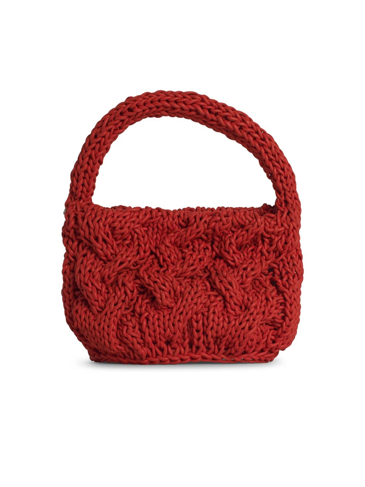 J.W. ANDERSON - Jw Anderson 'Knit' Orange Leather Bag Women - 1