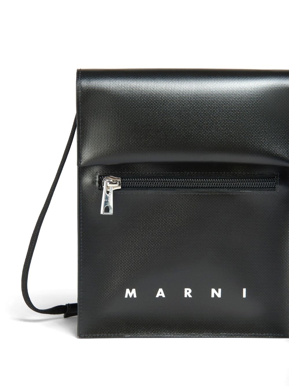 logo-print press-stud fastening shoulder bag - 6