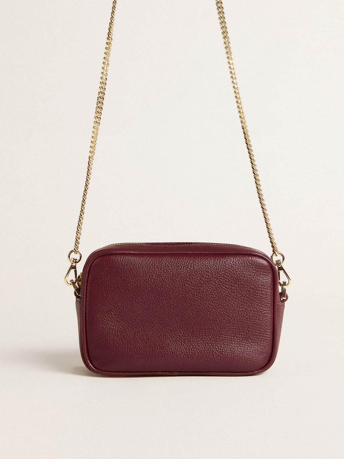 Mini Star Bag in wine-red leather with tone-on-tone star - 4