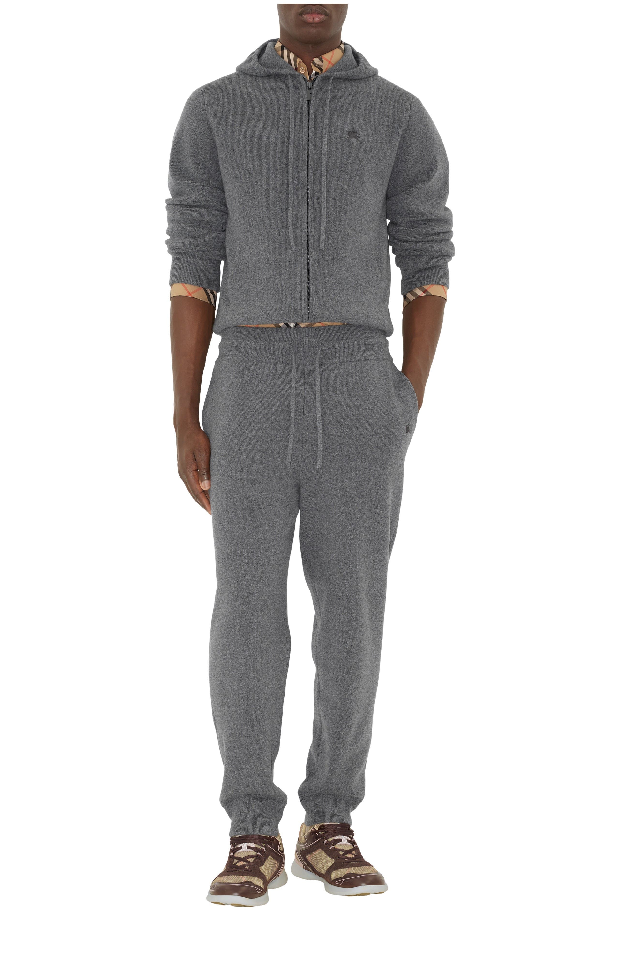 burberry Cashmere Blend Jogging Pants in Grey at Nordstrom - 1