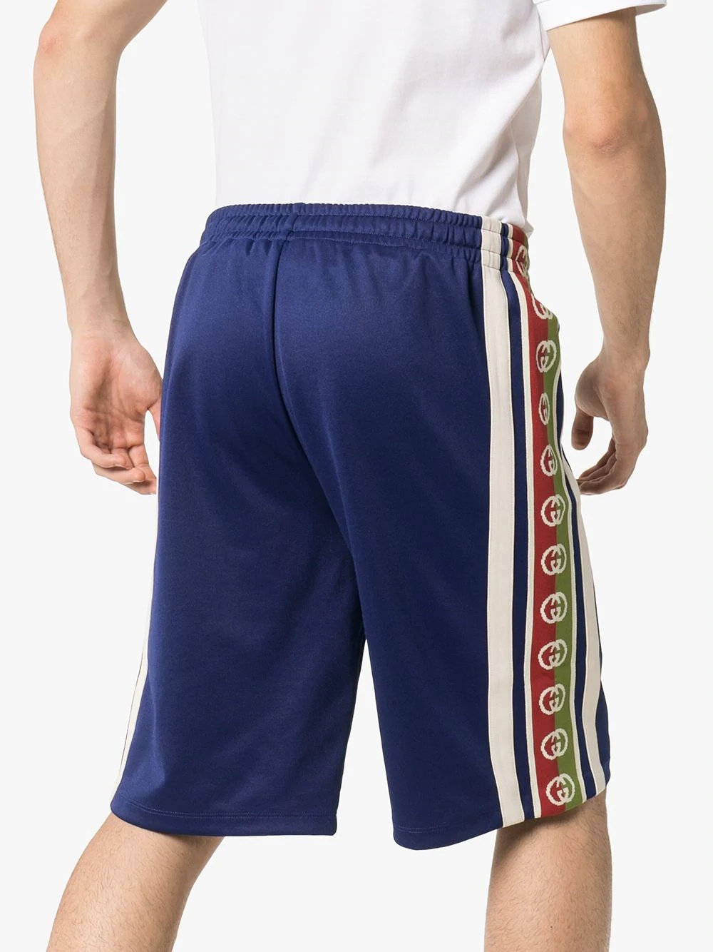 GG stripe track shorts - 4