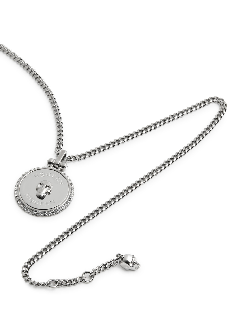 Alexander Mcqueen Sovereign Crystal-embellished Skull Necklace - 4