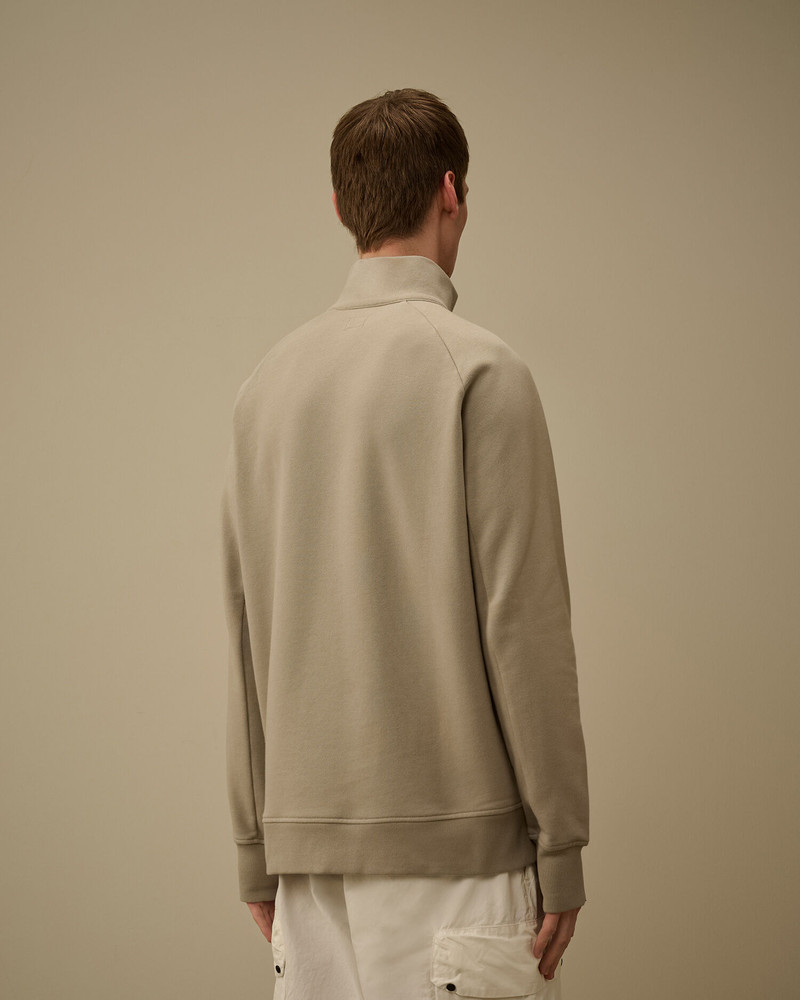 Diagonal Raised Fleece Half Zip Lens Sweatshirt 4