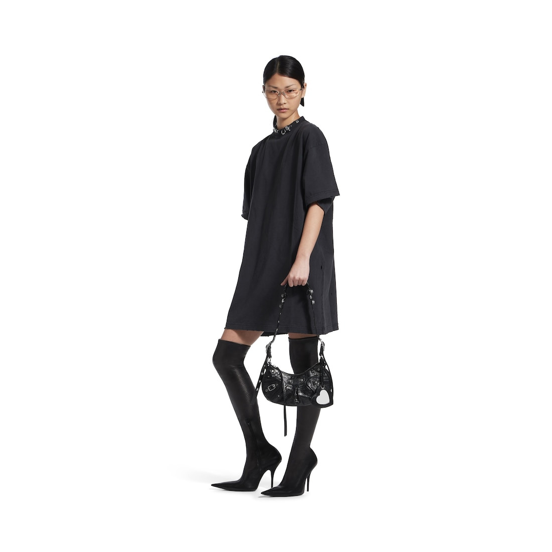 Women's Le Cagole Xs Shoulder Bag in Black - 5