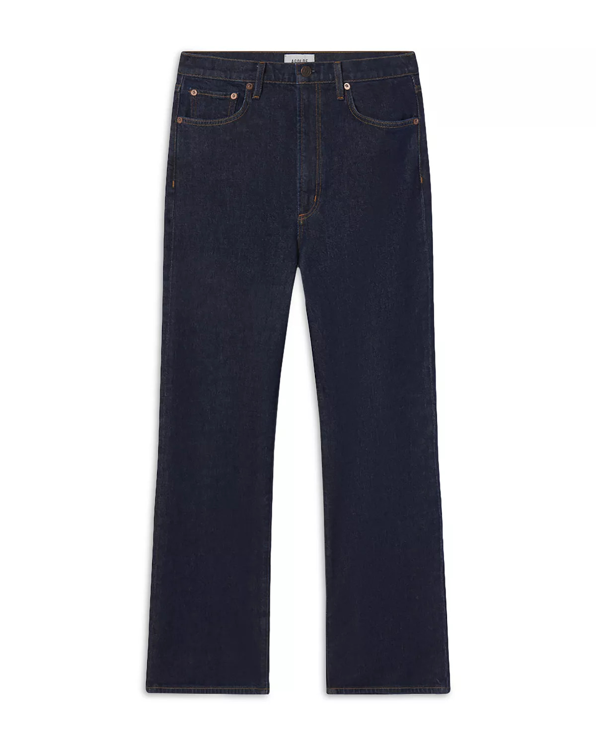 Harper Mid Rise Relaxed Straight Jeans in Reissue - 6