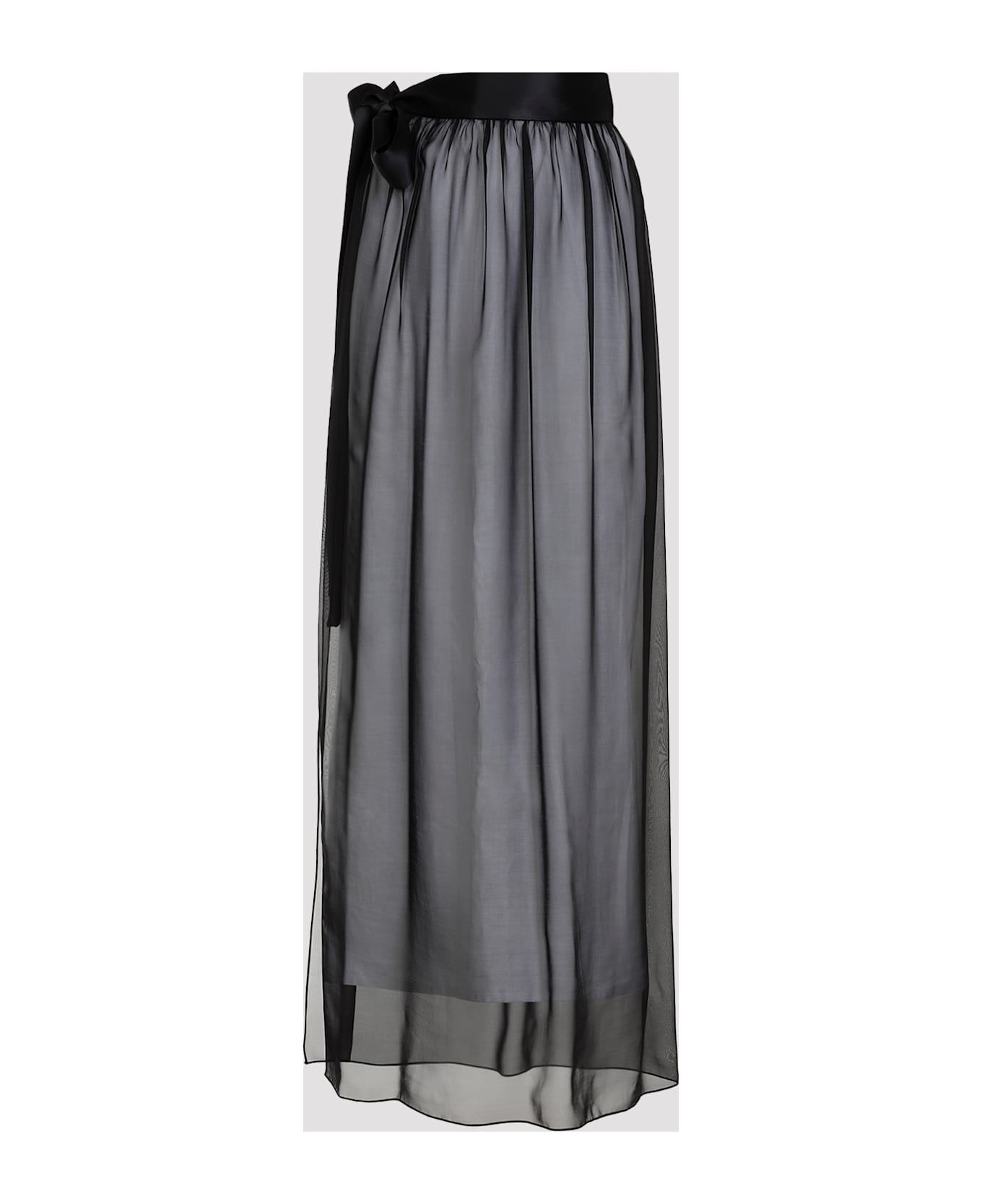 Silk Long Skirt - 3