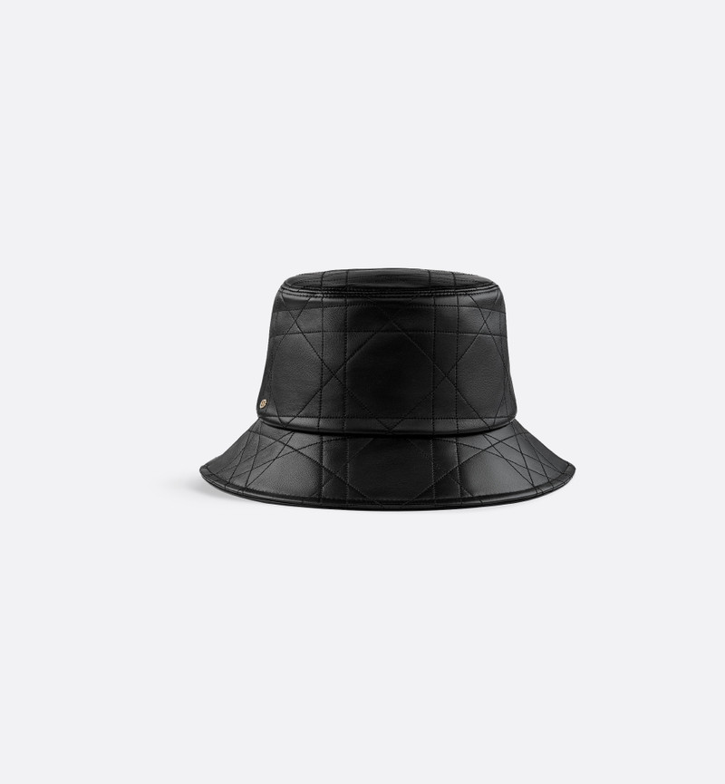 Flat Cannage Teddy-D Small Brim Bucket Hat 1