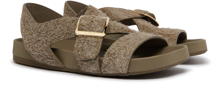 Ease flat sandals in brushed suede - 3
