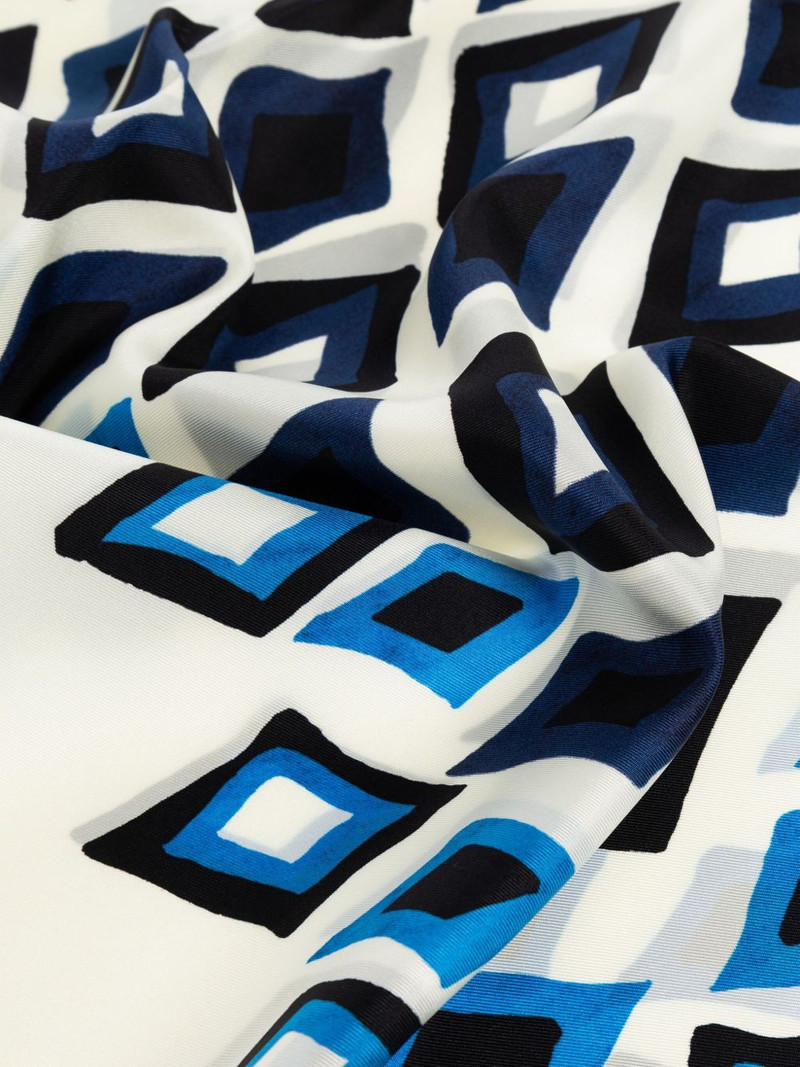 geometric-print silk scarf 3