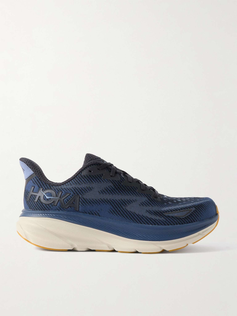 Clifton 9 Rubber-Trimmed Mesh Running Sneakers - 1