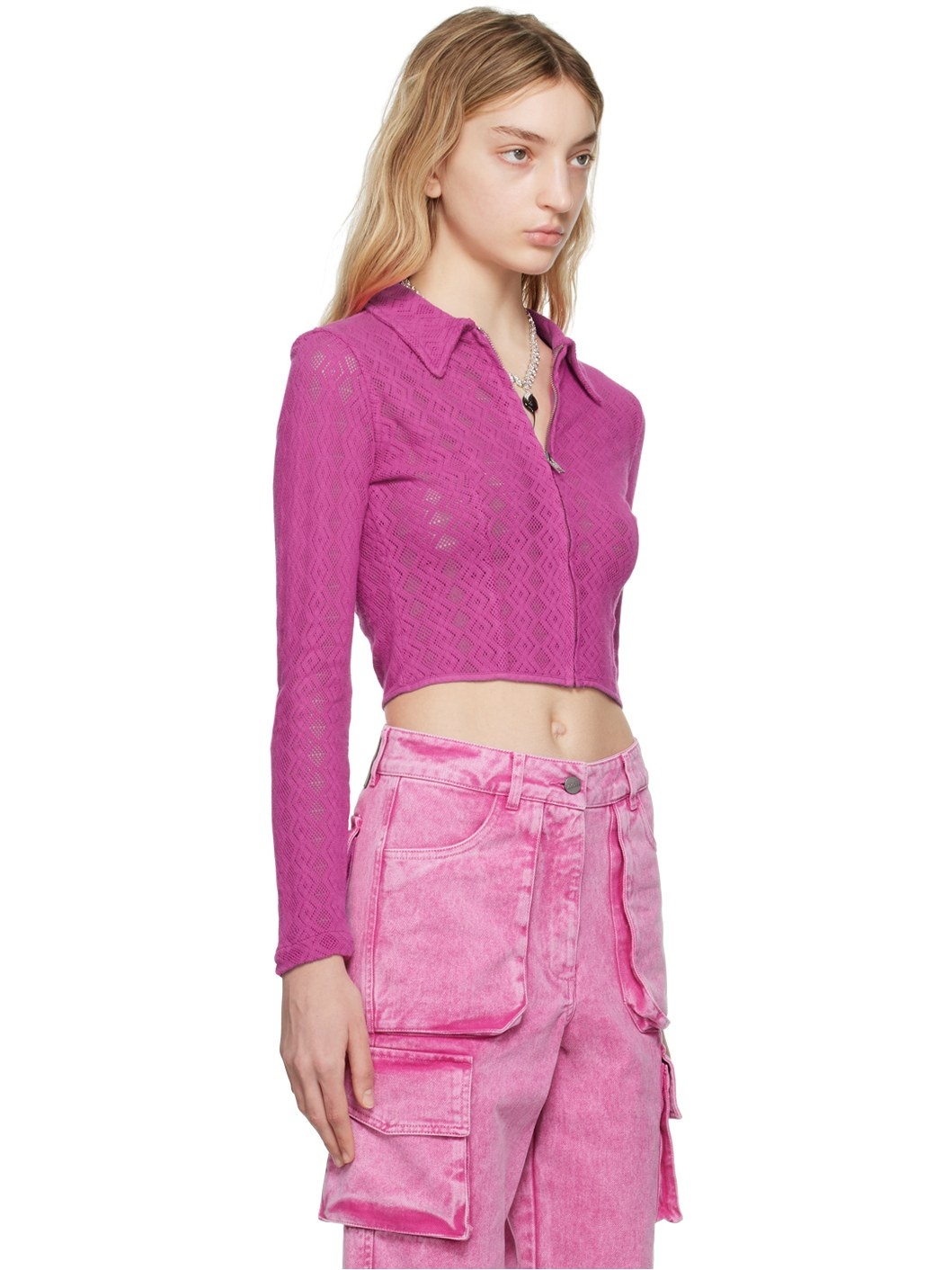 Pink Zip Shirt - 2