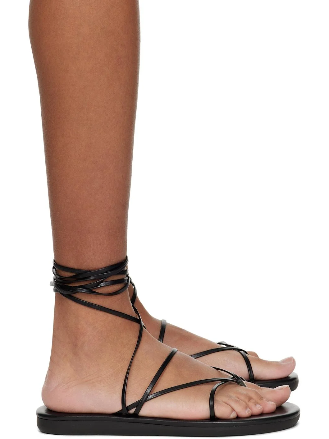 Black String Flip Flops - 1