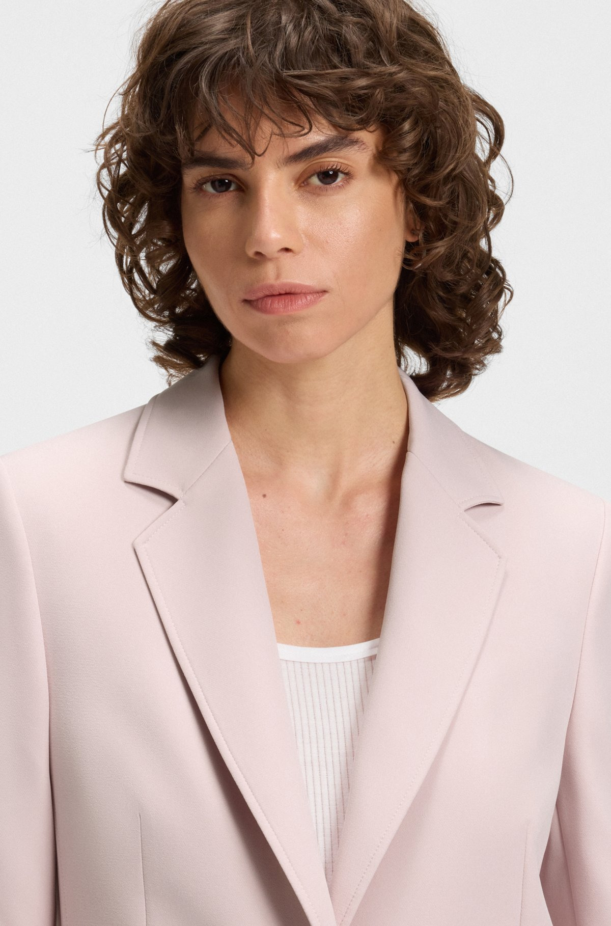 FITTED BLAZER IN STRETCH FABRIC - 5