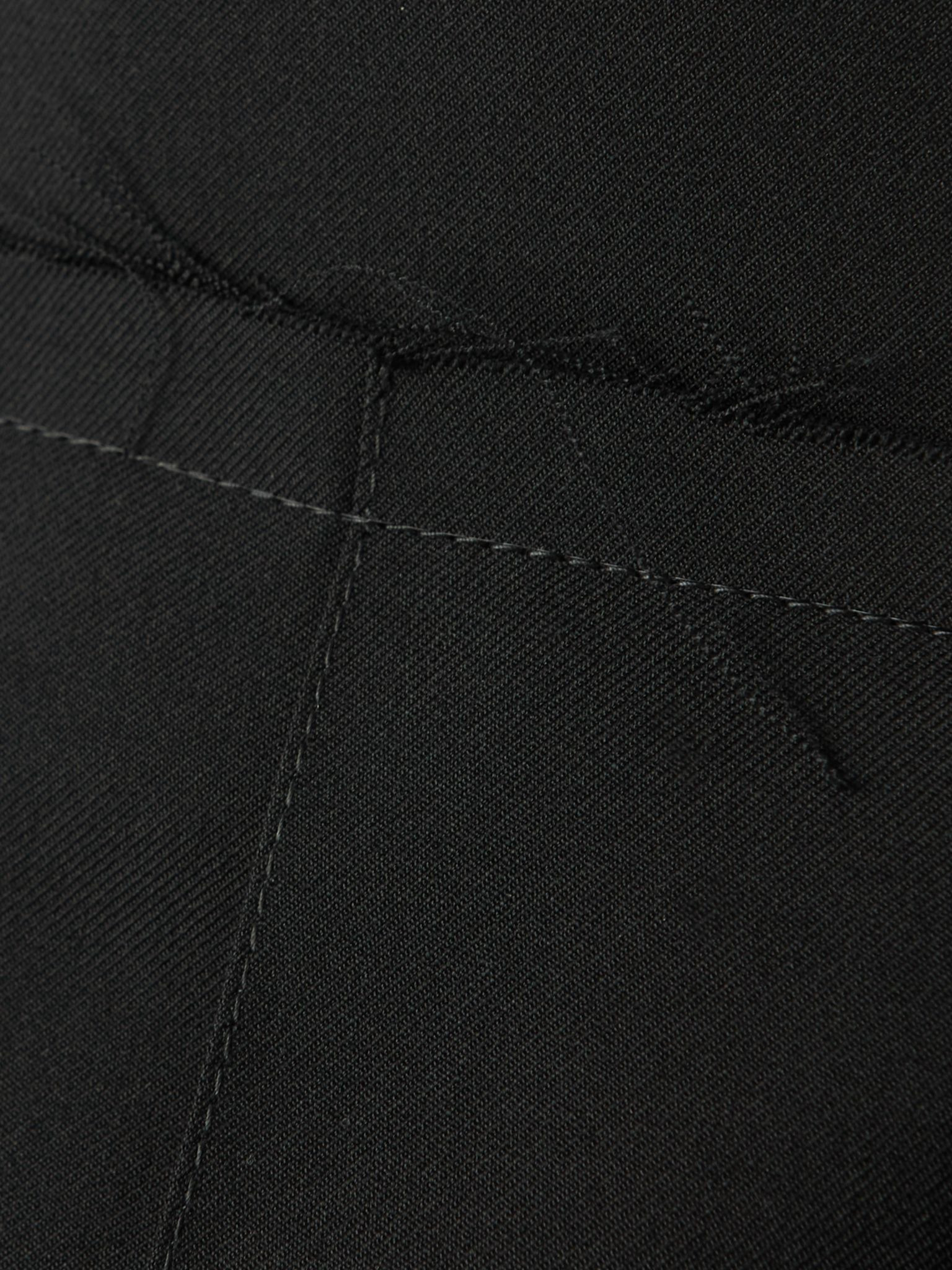 Frayed pleated wool-twill mini wrap skirt Black - 6