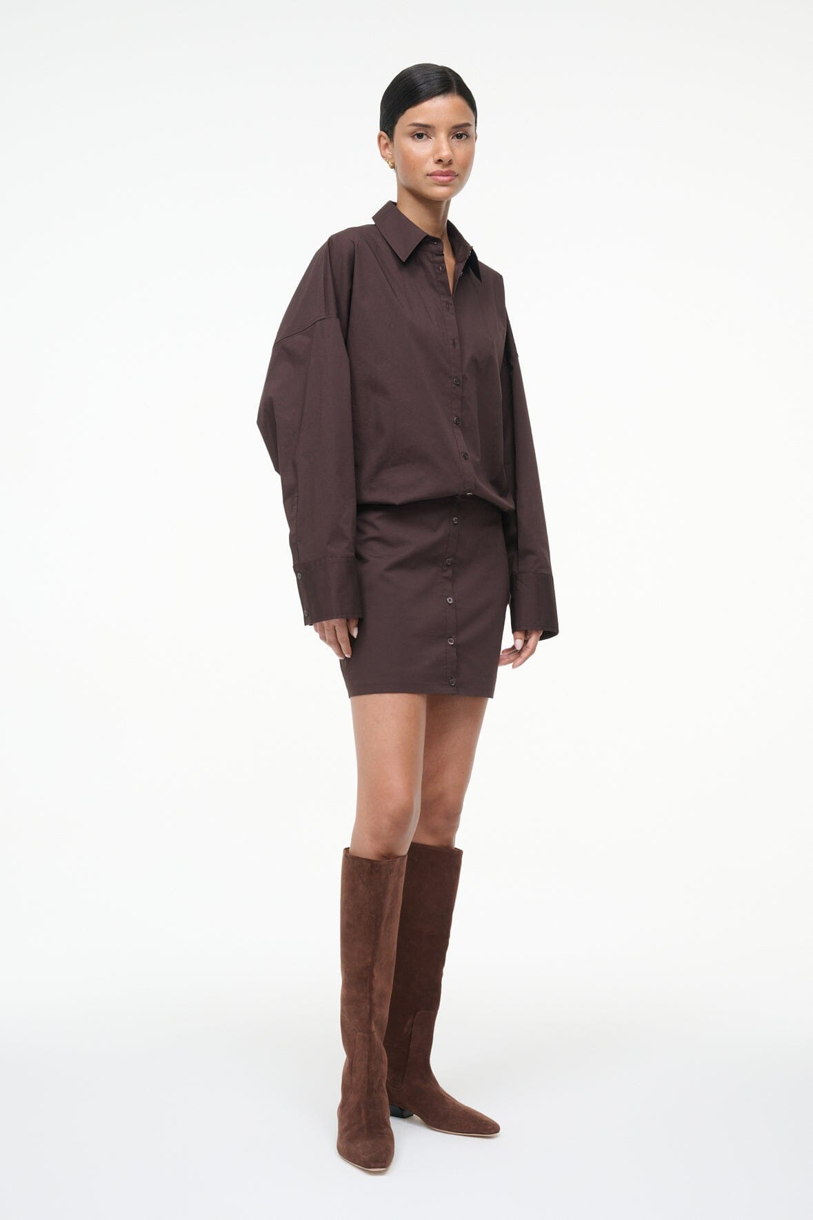STAUD CYNTHIA DRESS EARTH - 4