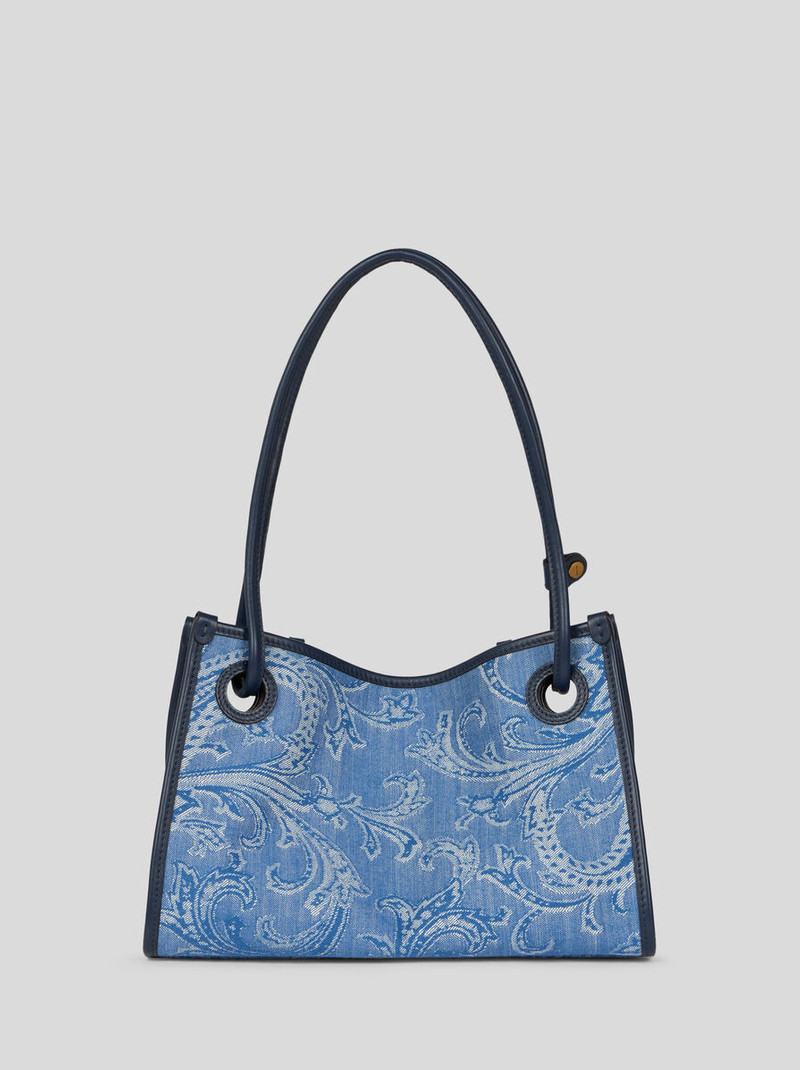 SMALL EYES JACQUARD DENIM TOTE BAG 3