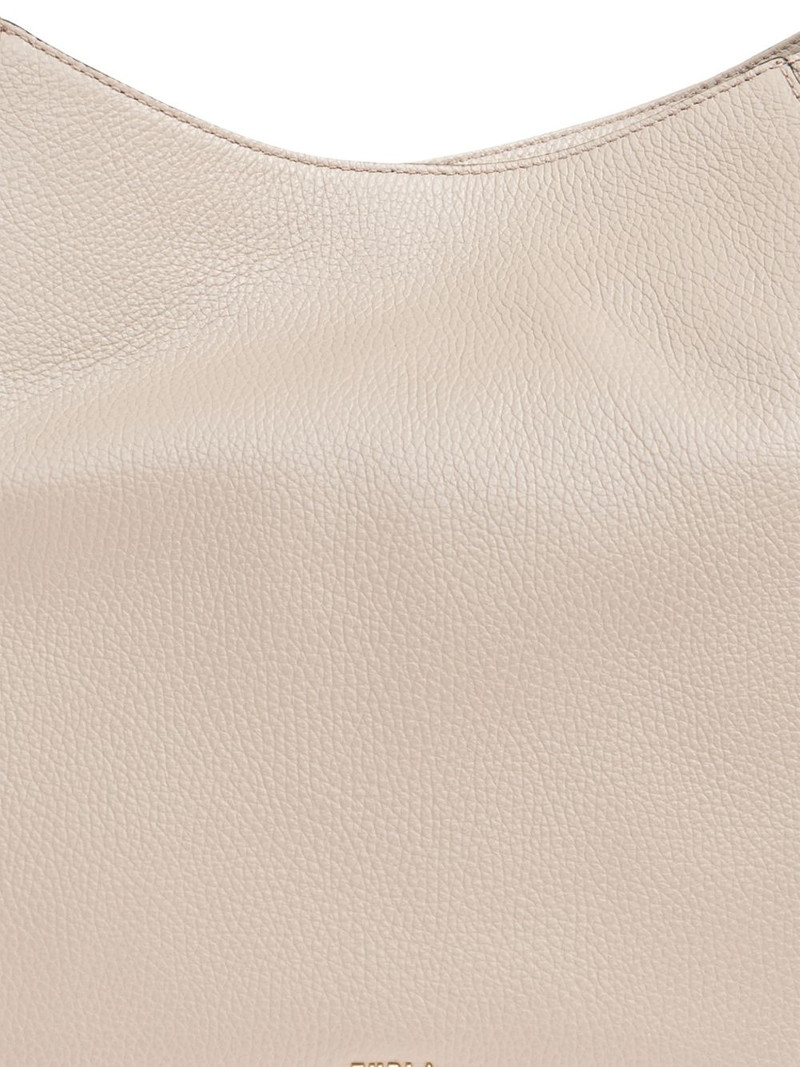 Lara grained-leather shoulder bag 5