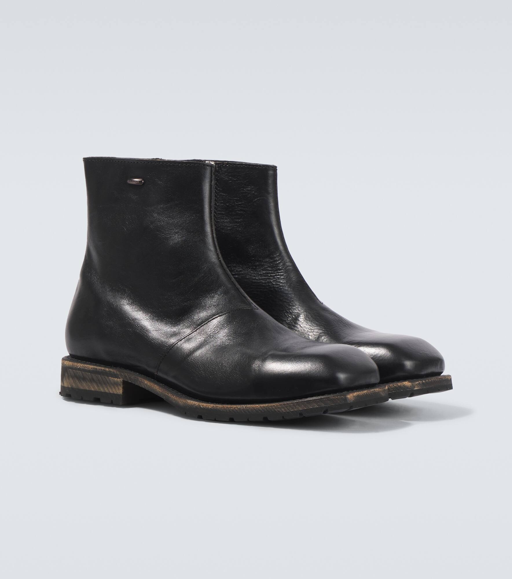 Engine leather ankle boots - 5