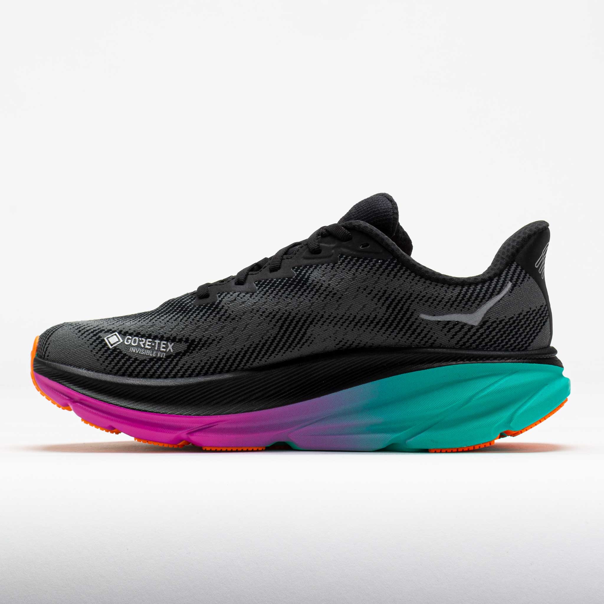 HOKA Clifton 9 GTX Men's Black/Electric Aqua - 2
