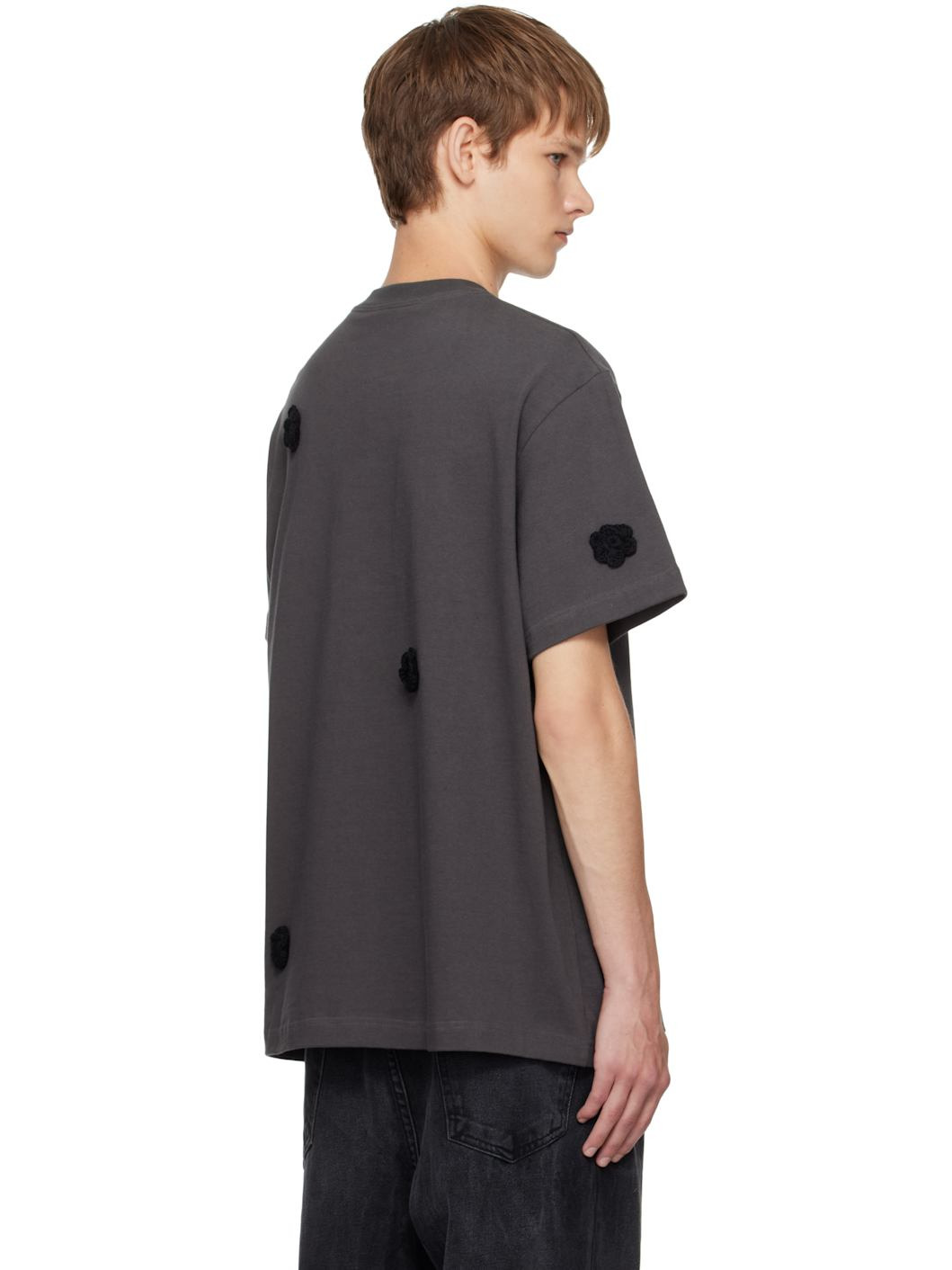 Gray Daisy Standard T-shirt - 3