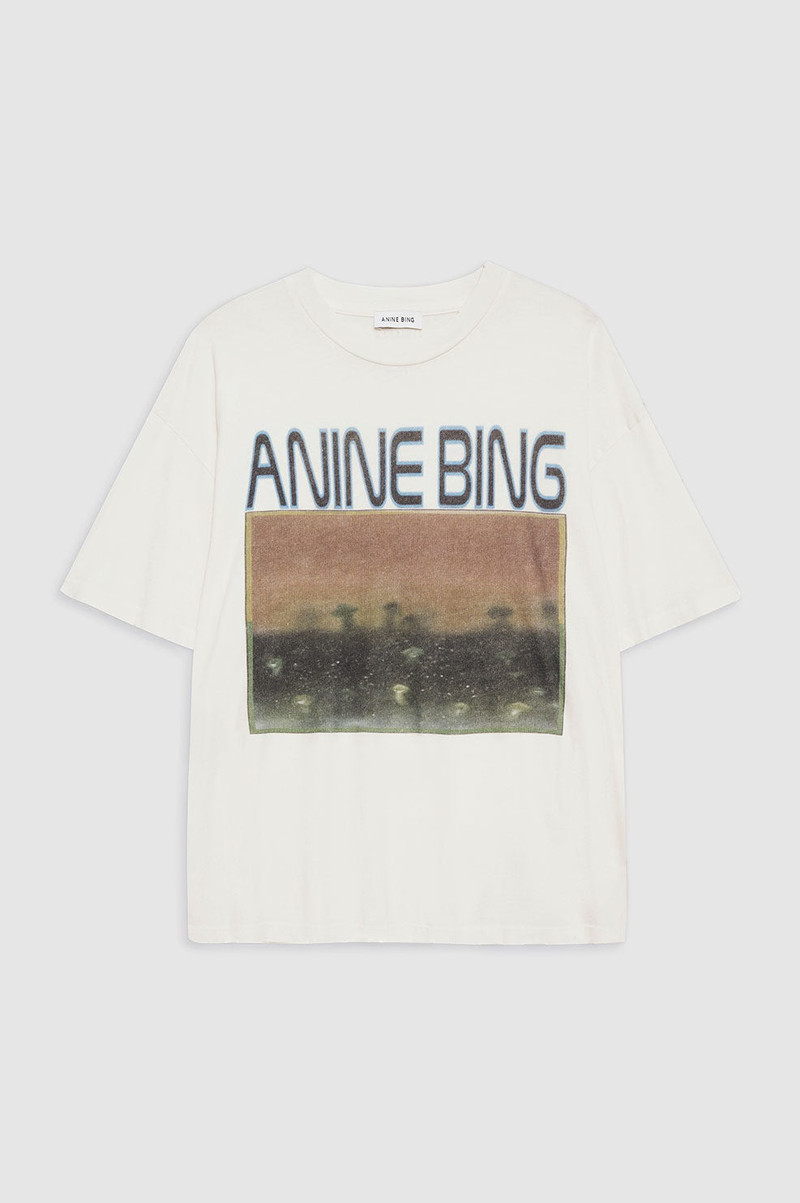 Cade Tee Mushrooms - Off White 1