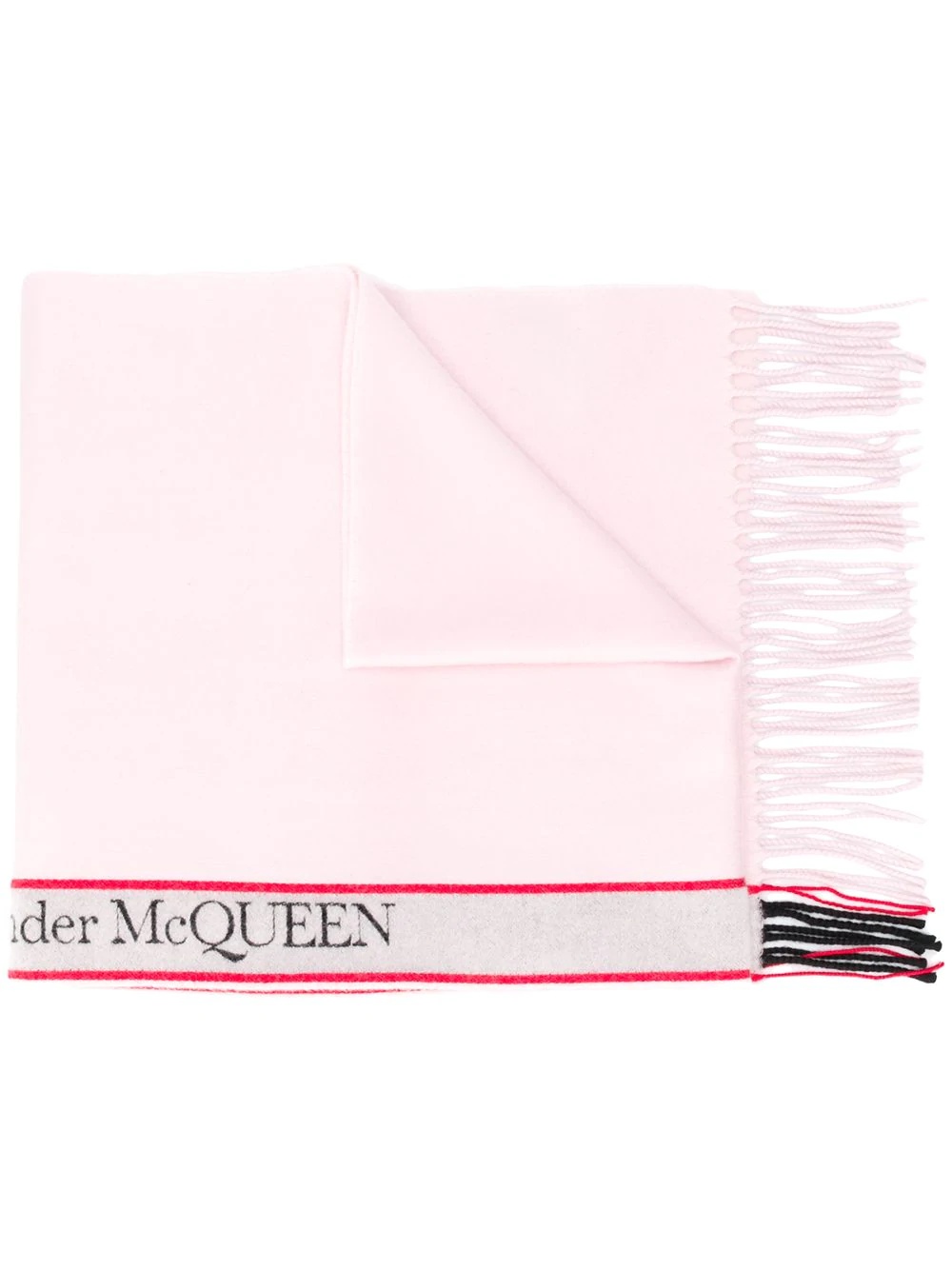 logo jacquard scarf - 1