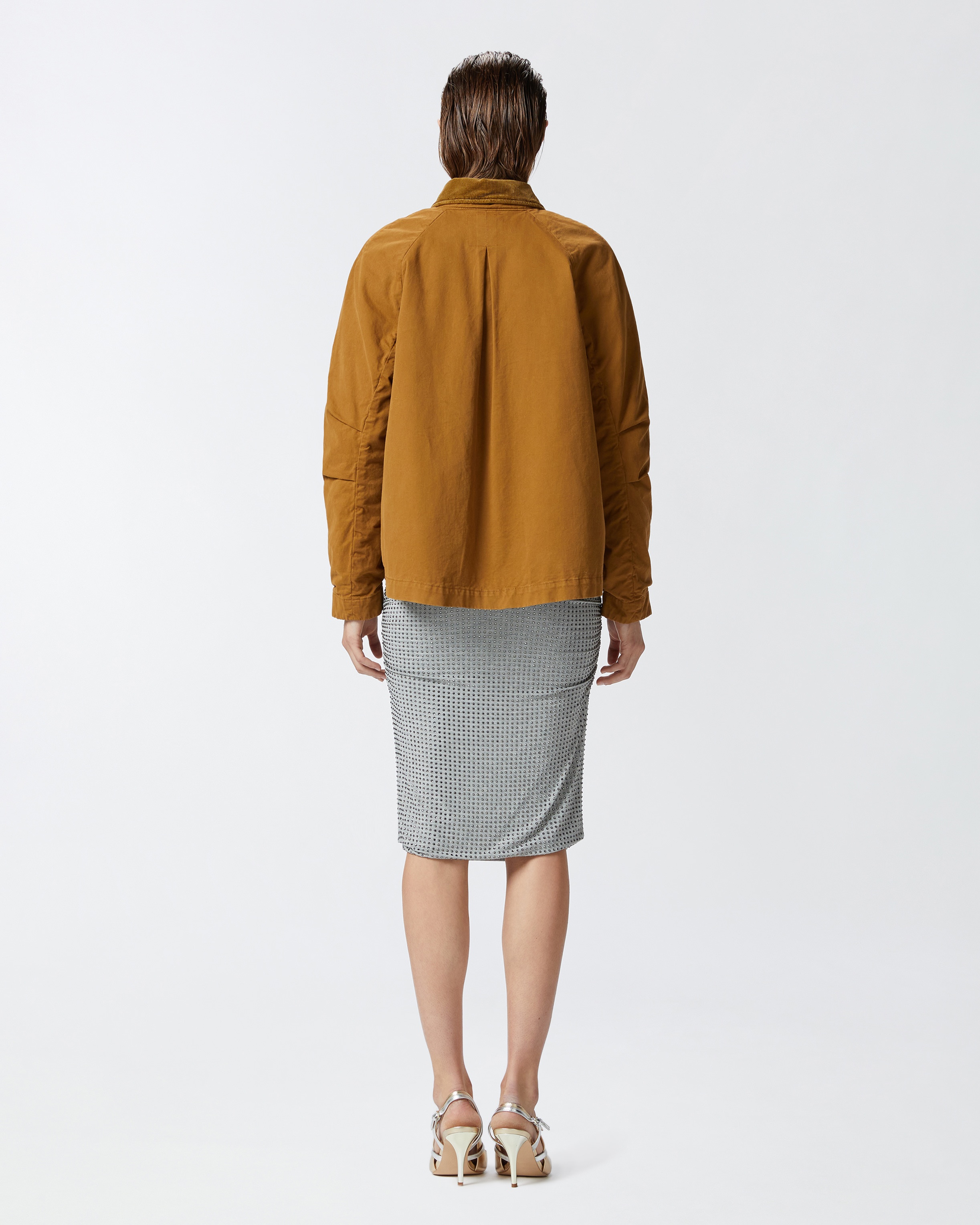 PEA JACKET WITH CORDUROY COLLAR - 4