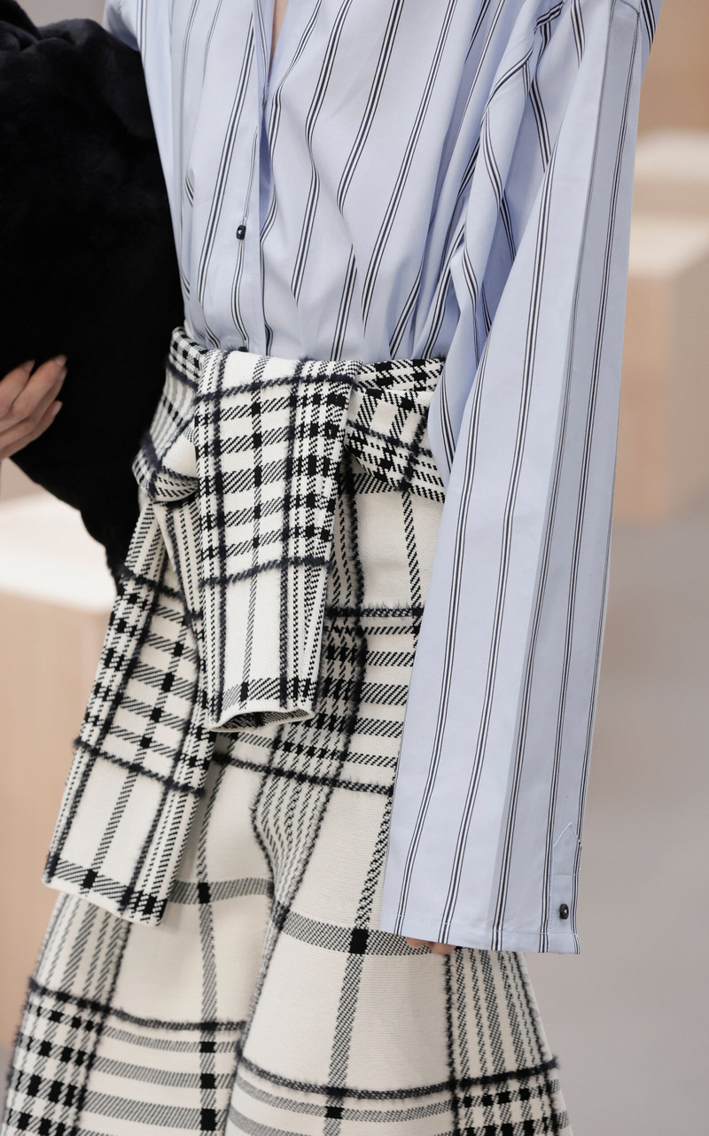 The Javi Striped Cotton Button-Down Shirt blue 3