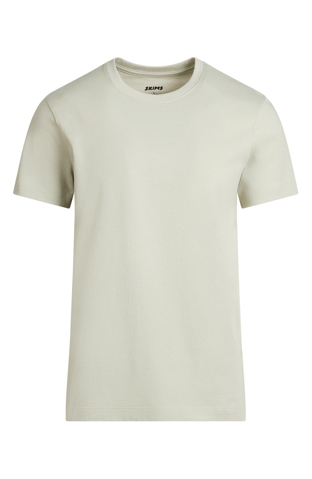 SKIMS Classic Cotton Crewneck T-Shirt in Talc at Nordstrom - 4