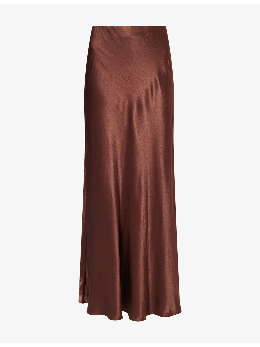 Romina Bias-Cut Satin Maxi Dress - 1