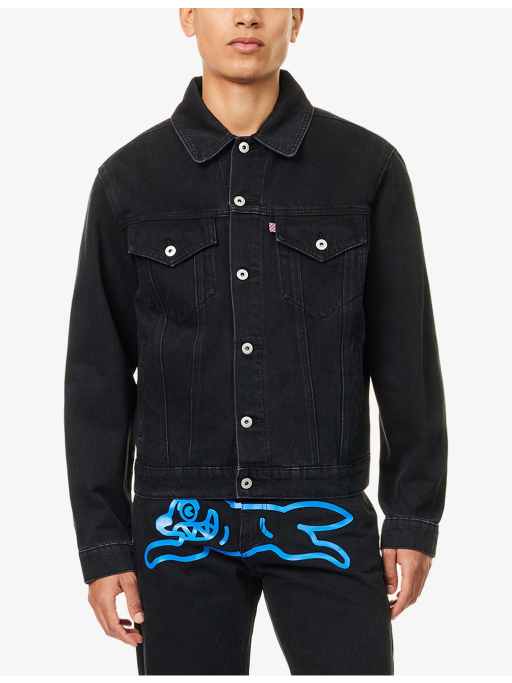 Running Dog Denim Trucker Jacket - 3