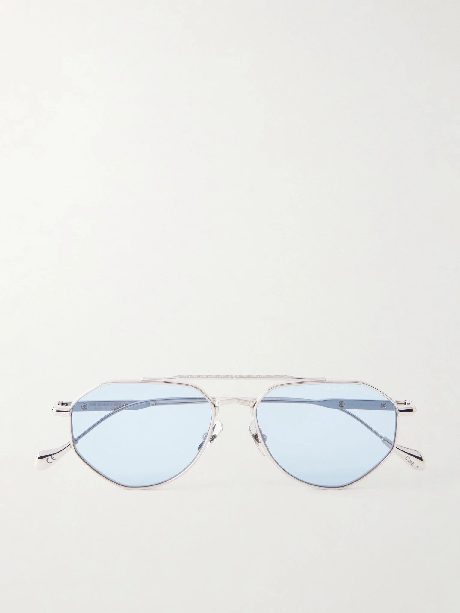 + The Great Frog Lynott Aviator-Style Silver-Tone Titanium Sunglasses Silver - 1