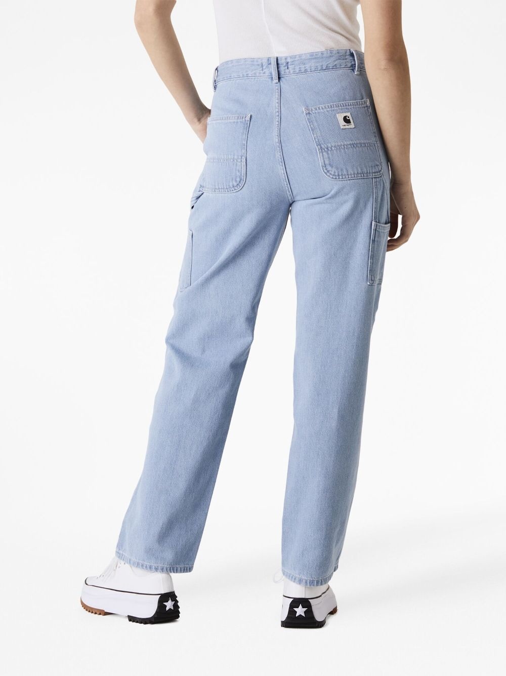 high-waist straight-leg jeans - 3