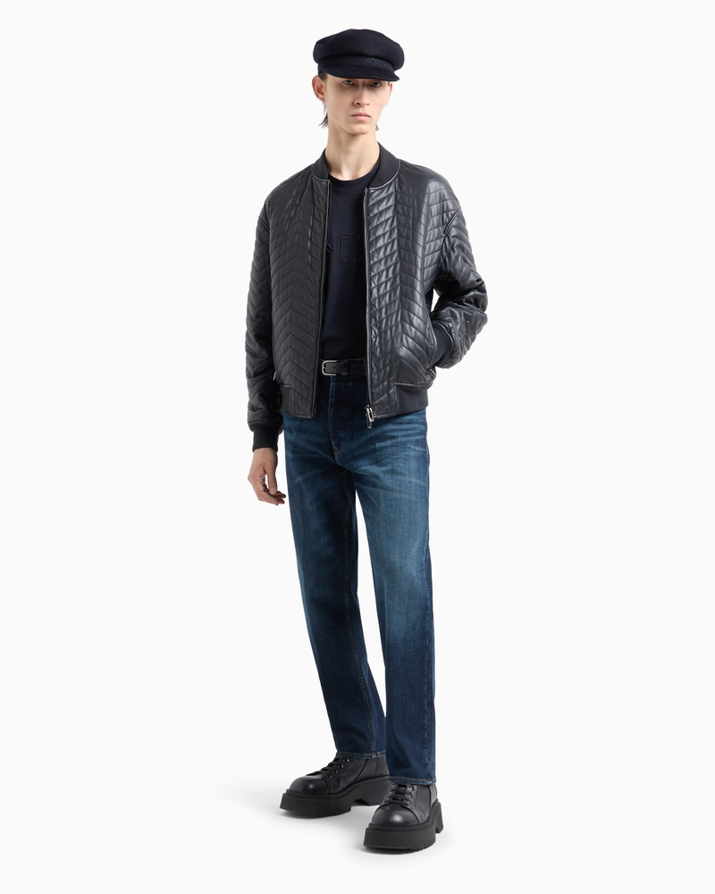 EMPORIO ARMANI J69 Loose-fit jeans in stone-wash stretch denim with a dirty-effect treatment outlook