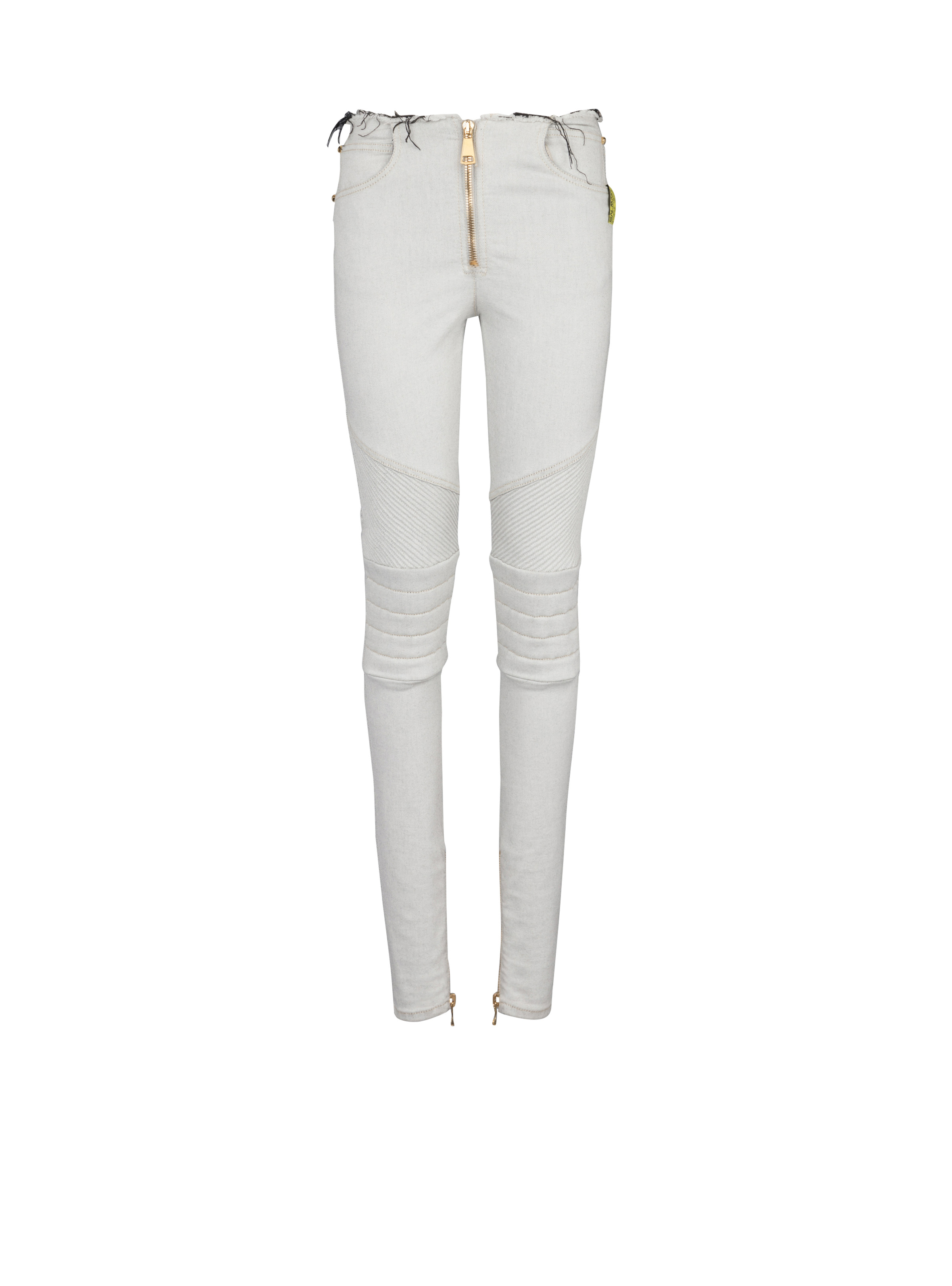 Ribbed cotton slim-fit jeans - 1