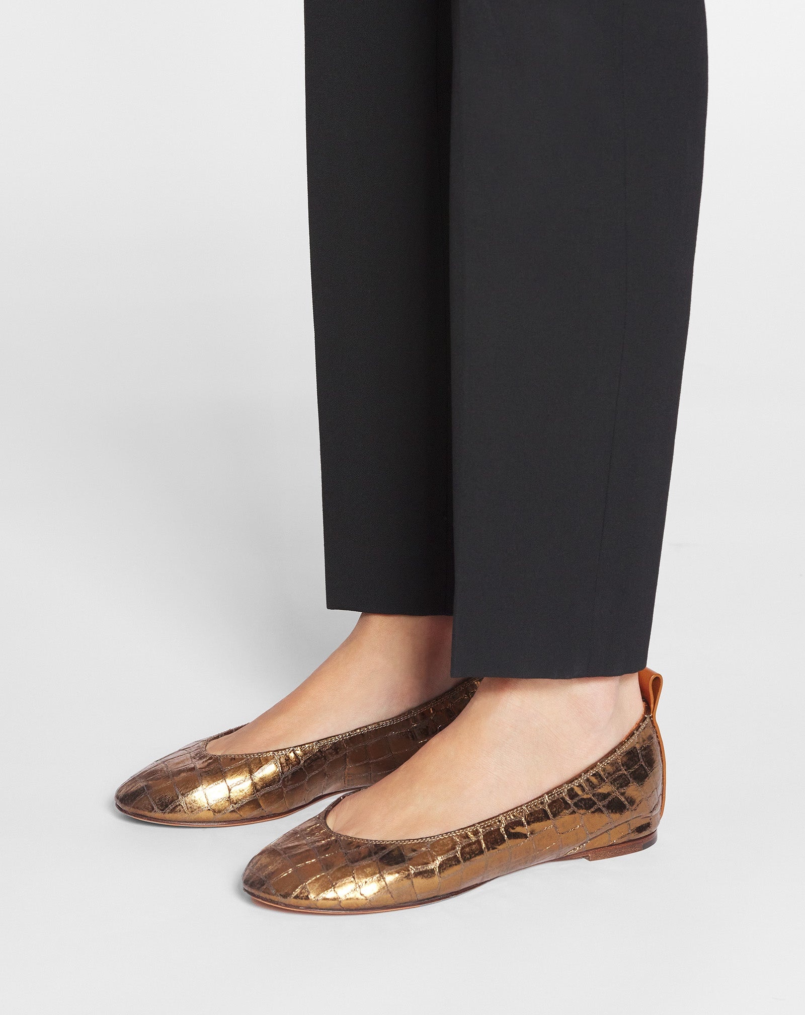 THE BALLERINA IN CROCODILE-EFFECT LEATHER - 6