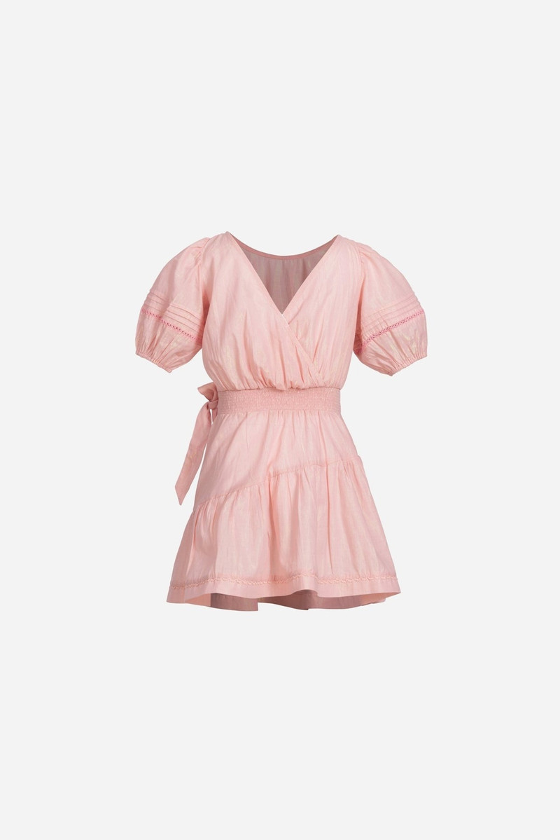 Poupette St Barth Mini Dress Chantal for girls - Pink outlook