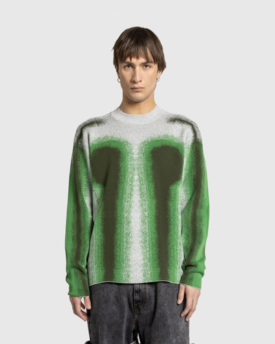 Y/Project Y/Project – Gradient Knit Crewneck Sweater Green outlook