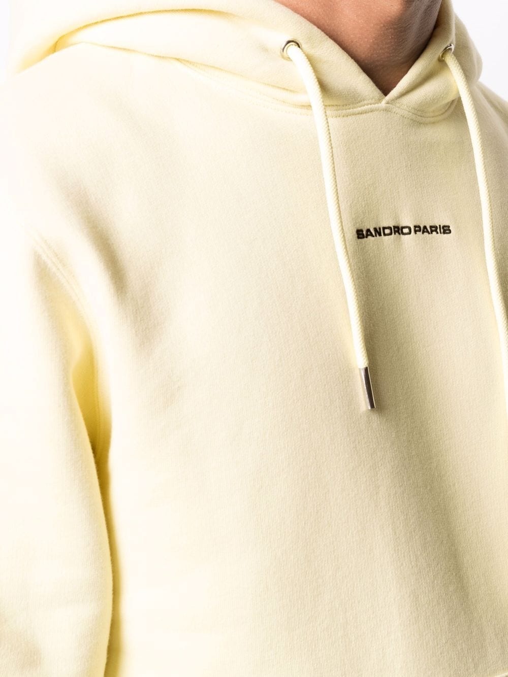 embroidered-logo cotton hoodie - 5